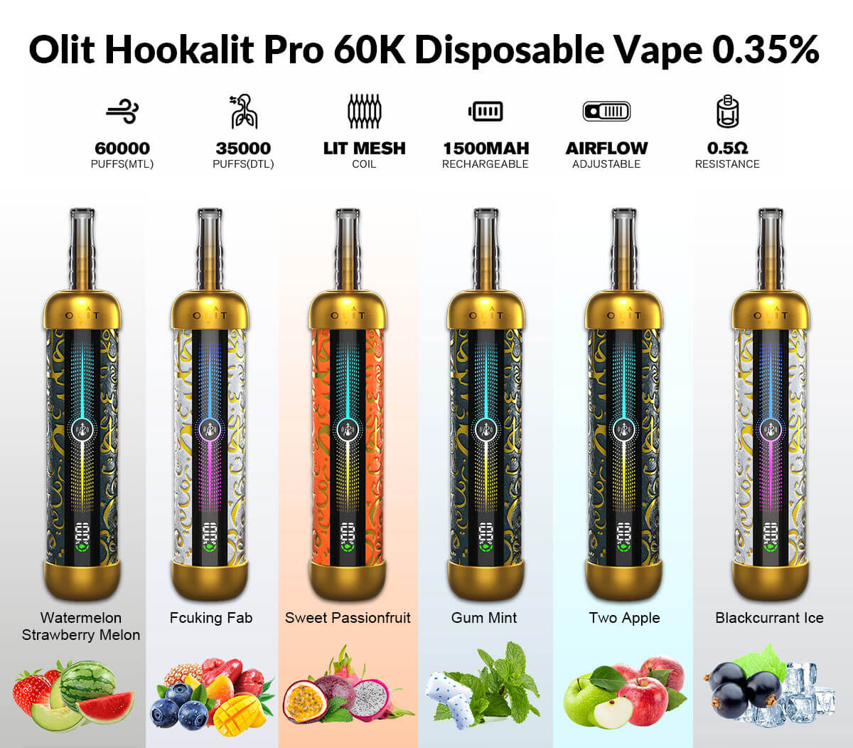 Olit Hookalit Pro 60K