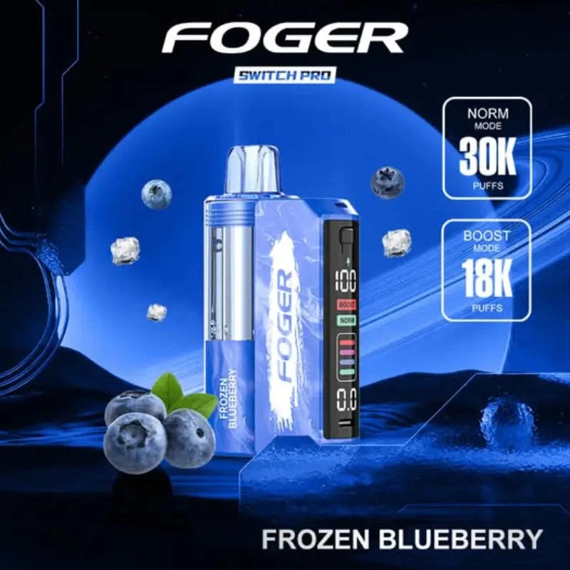Foger Disposable Vape Frozen Blueberry Foger Switch Pro 30K Disposable Vape (5%, 30000 Puffs)