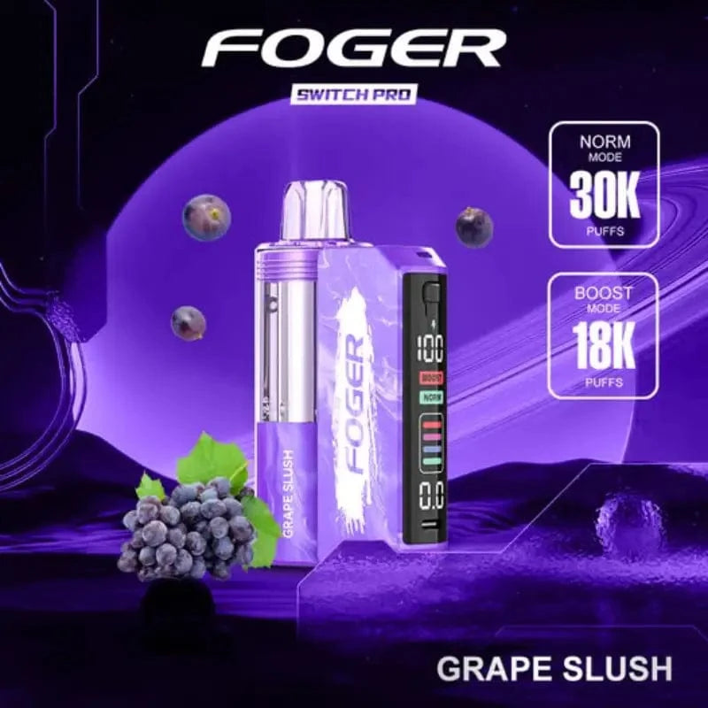 Foger Disposable Vape Grape Slush Foger Switch Pro 30K Disposable Vape (5%, 30000 Puffs)