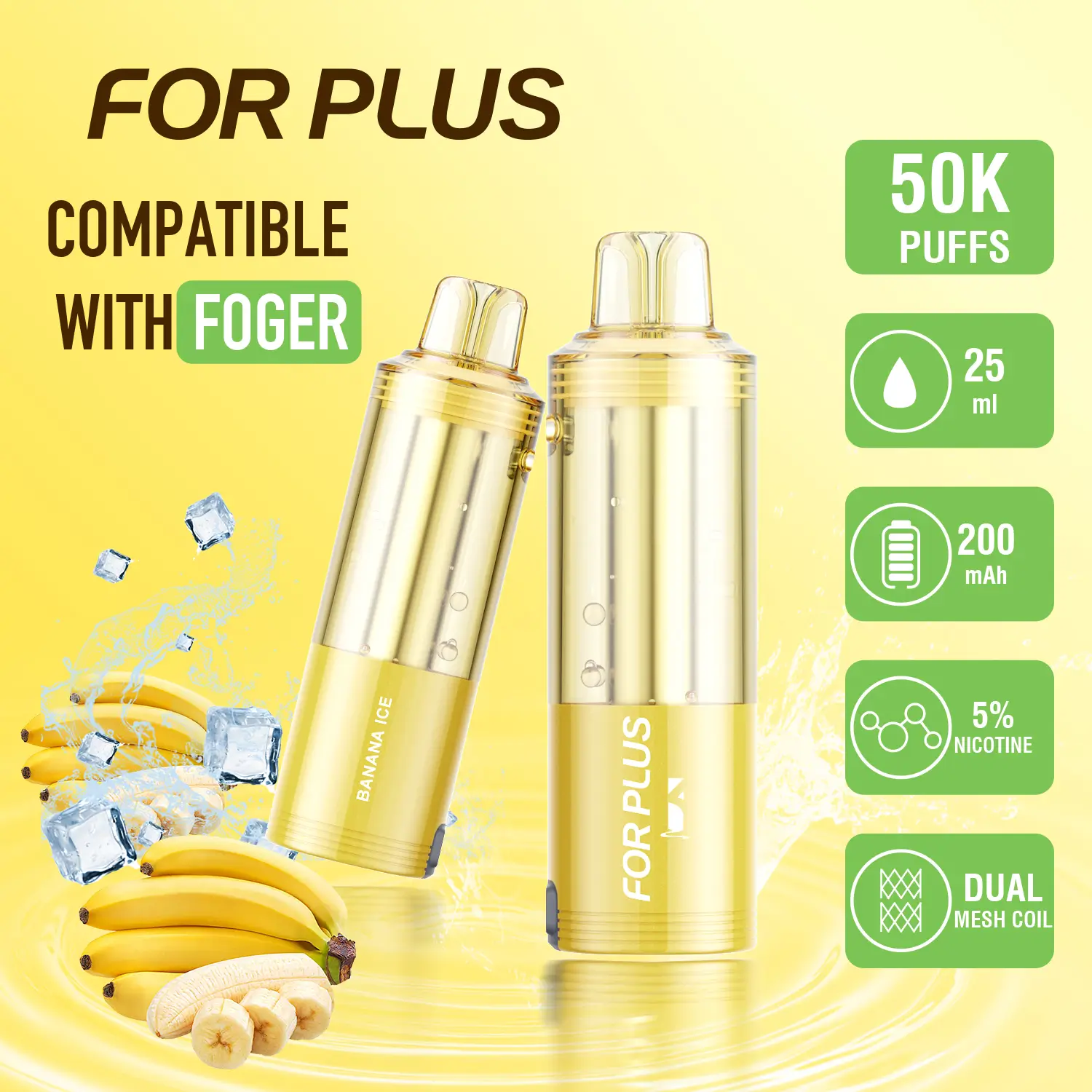 ⭐ For Plus 50K Pod for Foger Switch Pro 30K (25ml 5%) — 20% OFF | New User Wholesale Deals | Fast U.S. Shipping | Top-Rated 😍🔥 - Image 2